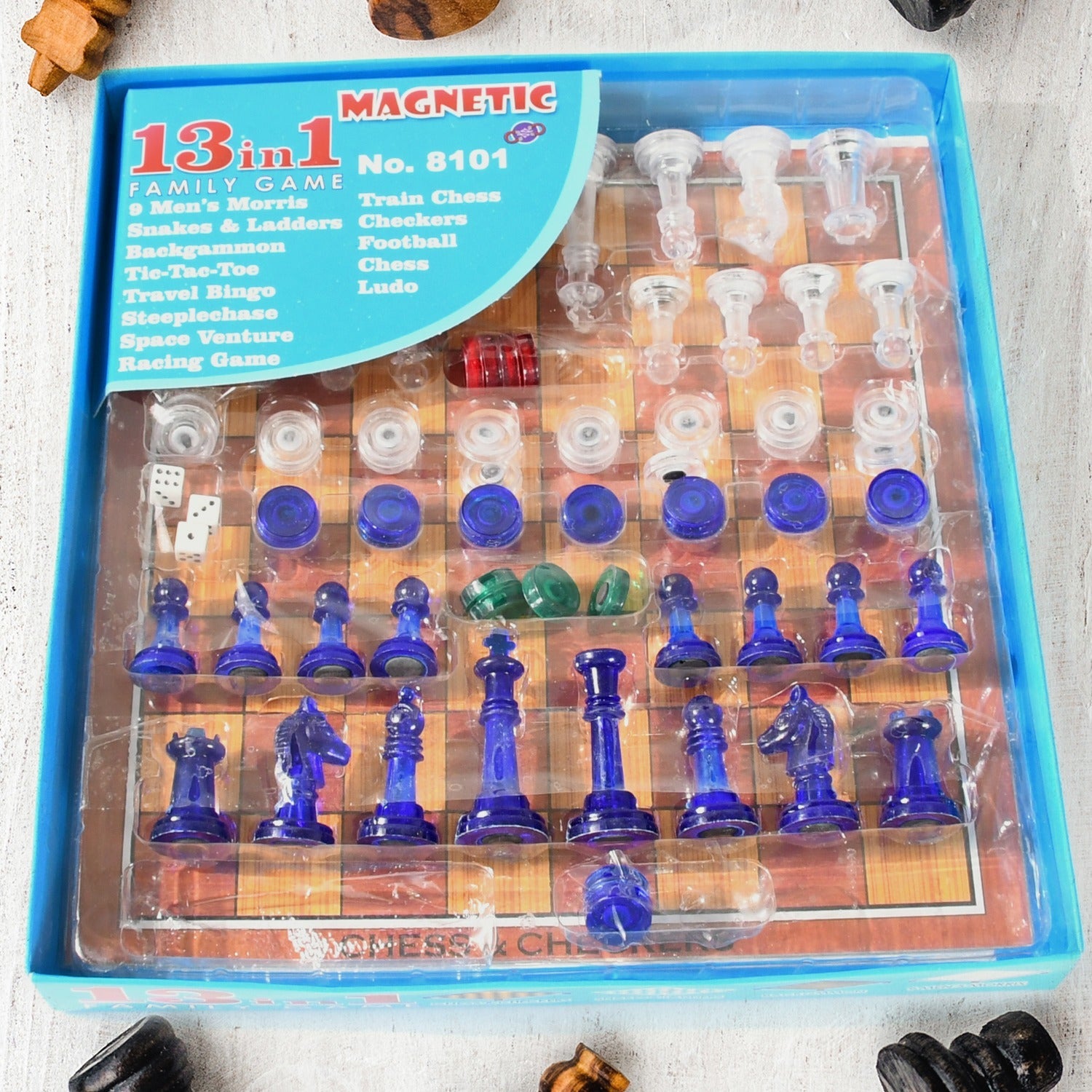 13 in 1 Family Board Game Chess, Snakes & Ladders, Ludo, Tic-Tac-Toe, Checkers, Travel Bingo, Football, Space Venture, Steeplechase Set for Kids 13 in 1 Family Board Game Chess, Snakes & Ladders, Ludo, Tic-Tac-Toe, Checkers, Travel Bingo, Football, Space Venture, Steeplechase Set for Kids